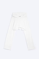 White - Cropped bolero met capuchon - 4