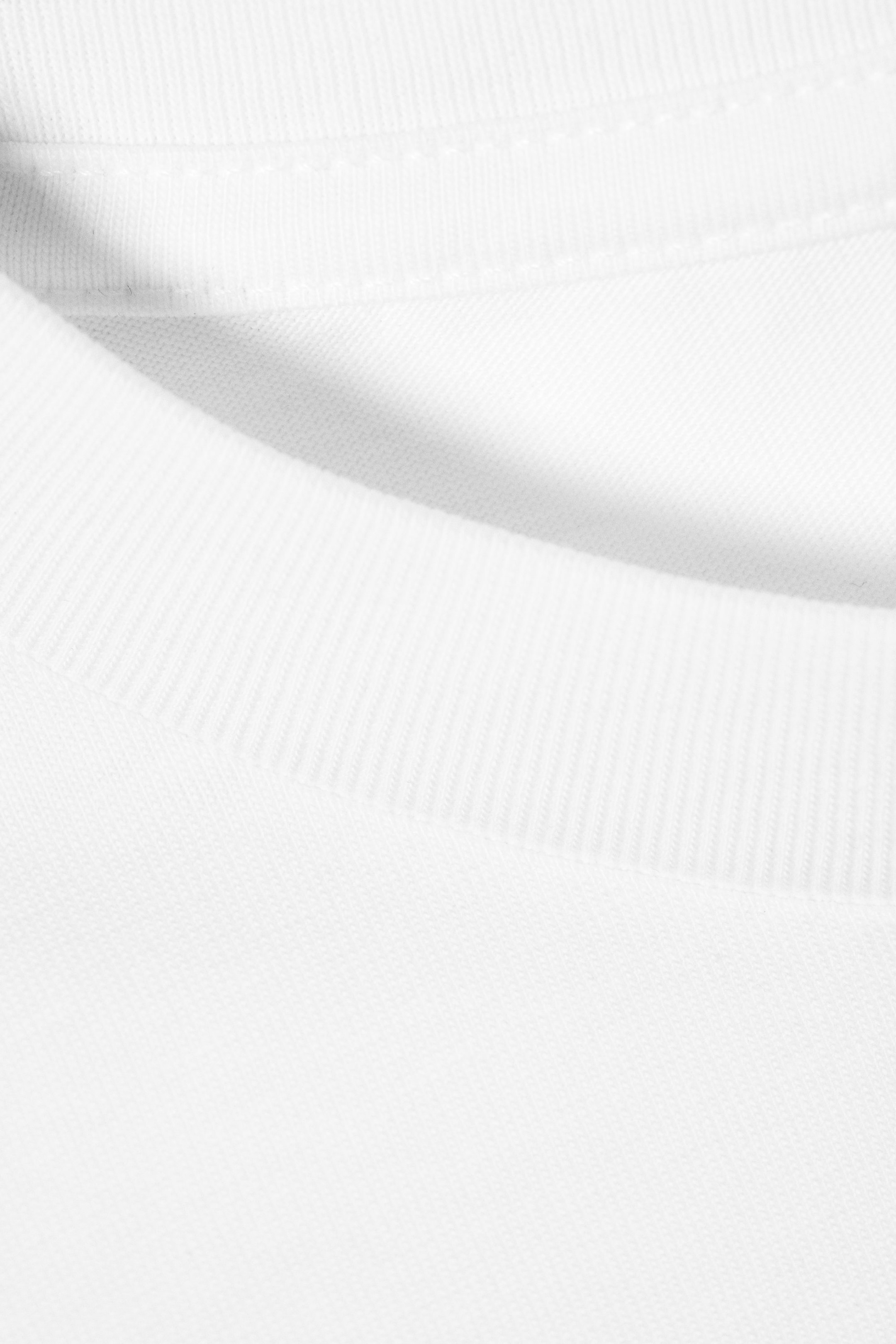 Vit - Figurnära t-shirt med insnitt - 4