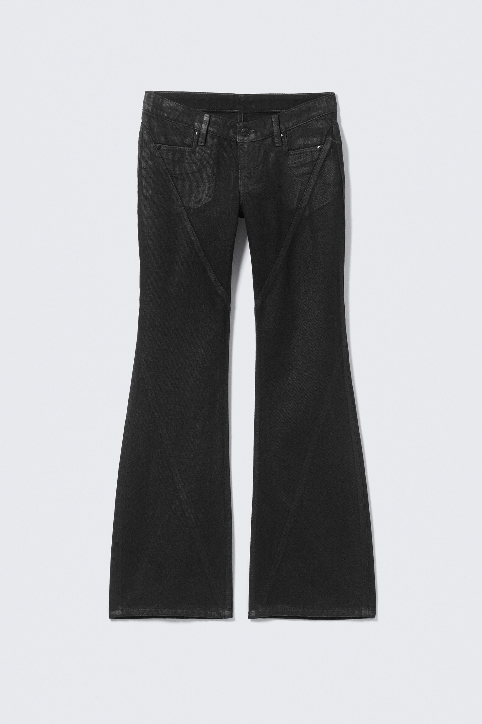 Jeans Nova Twist Low Rise Slim Bootcut Leg - Black Coating - Negro