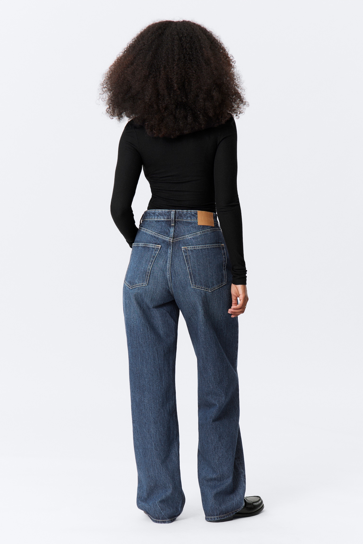 Jean large standard taille haute Halo Curve - Morning Blue - Bleu foncé/Black Rinse - Noir/Moss Blue - Bleu foncé - 6