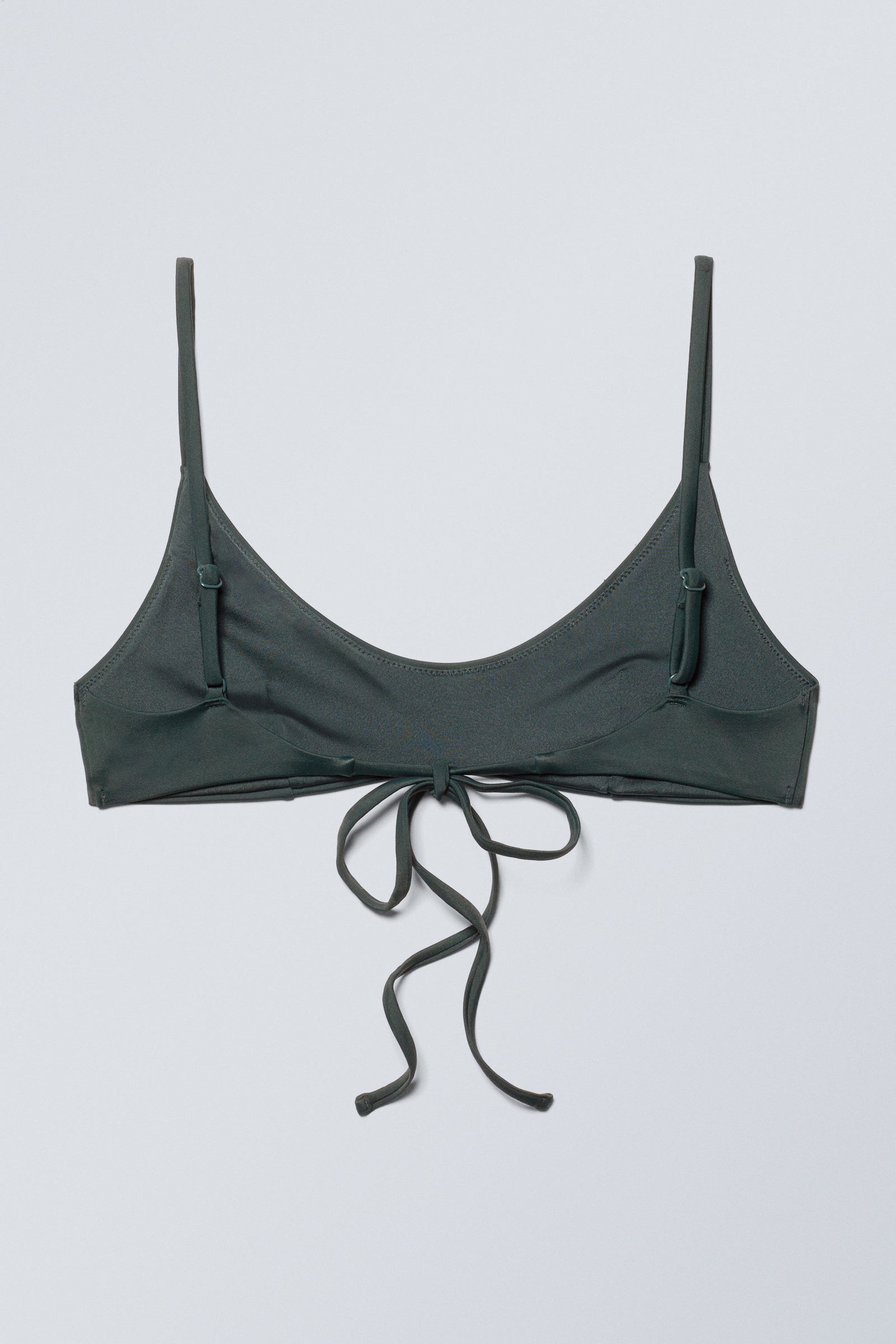 Dunkelgrün - Träger-Bikinioberteil - 2