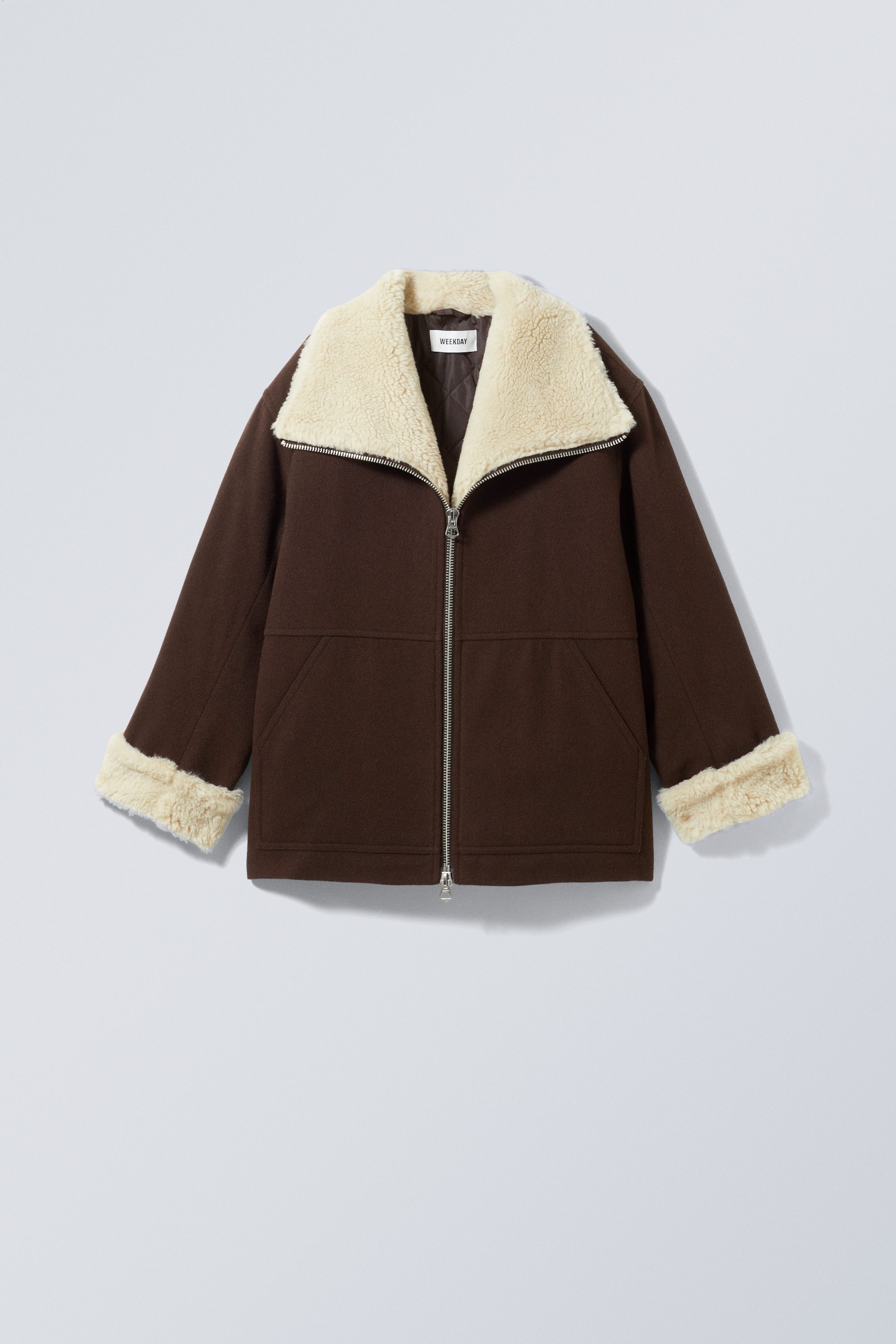 Braun - Jacke Noah aus Wollmix - 0
