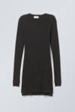 Black - Nicole Sheer Mini Dress - 0