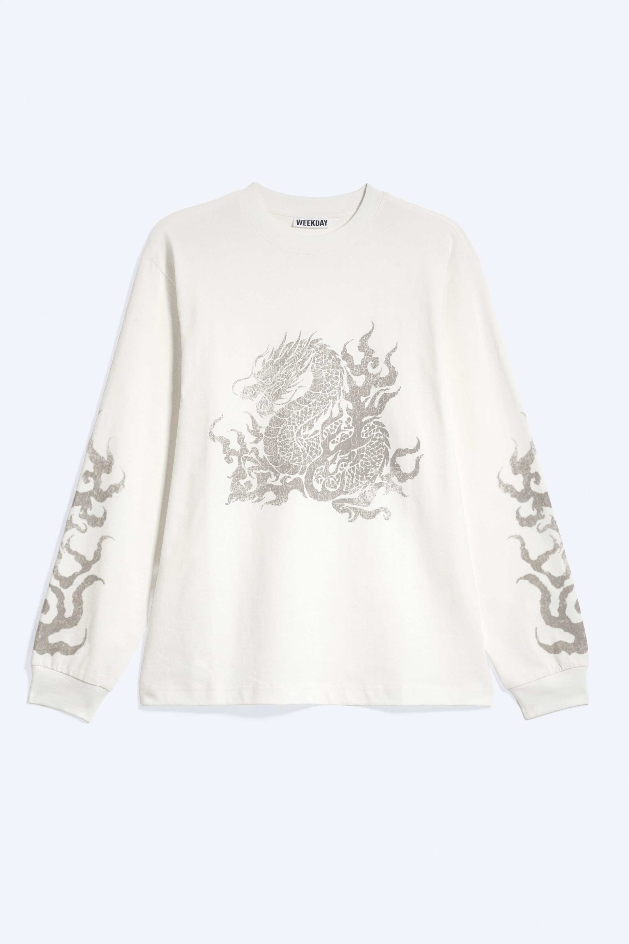 Dusty White - Long - Lässiges Longsleeve mit Grafikdruck - 1
