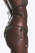 Dark Mole - Shell Tie Bikini Tanga Bottom - 1
