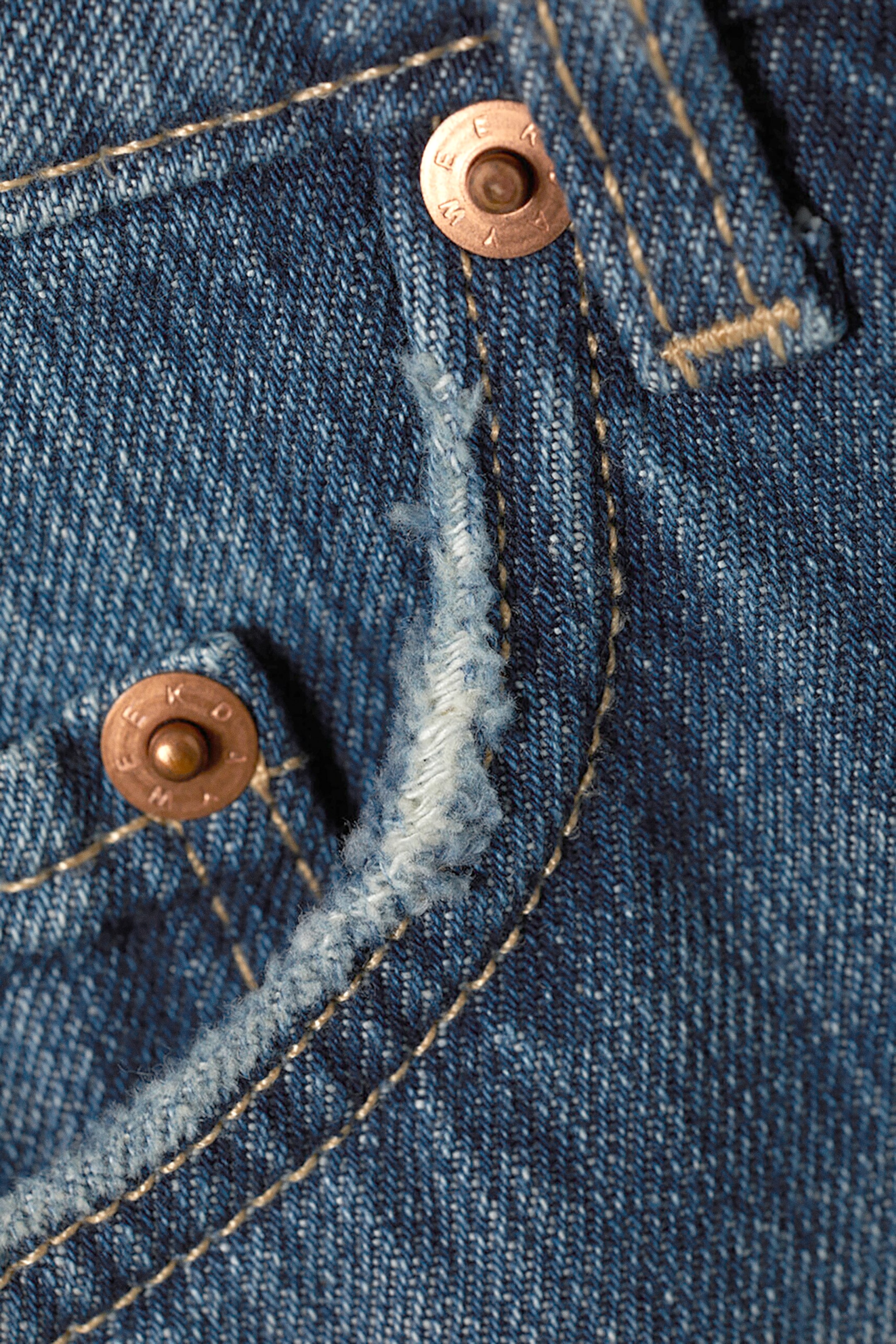 Mine Blue - Middelblauw - Lage loose-fit jeans Ampel - 6