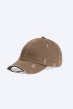 Gewaschenes Hellbraun - Basecap aus Baumwoll-Canvas im Used-Look - 1