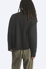Ausgewaschenes Dunkelgrau - Boxy Longsleeve mit lockerer Passform - 2