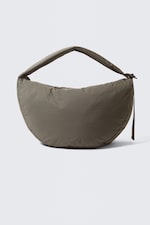 Taupe foncé - Grand sac à bandoulière rembourré Samir - 0
