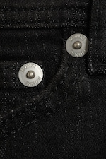 Ink Black - Noir - Short denim ajusté taille basse - 5