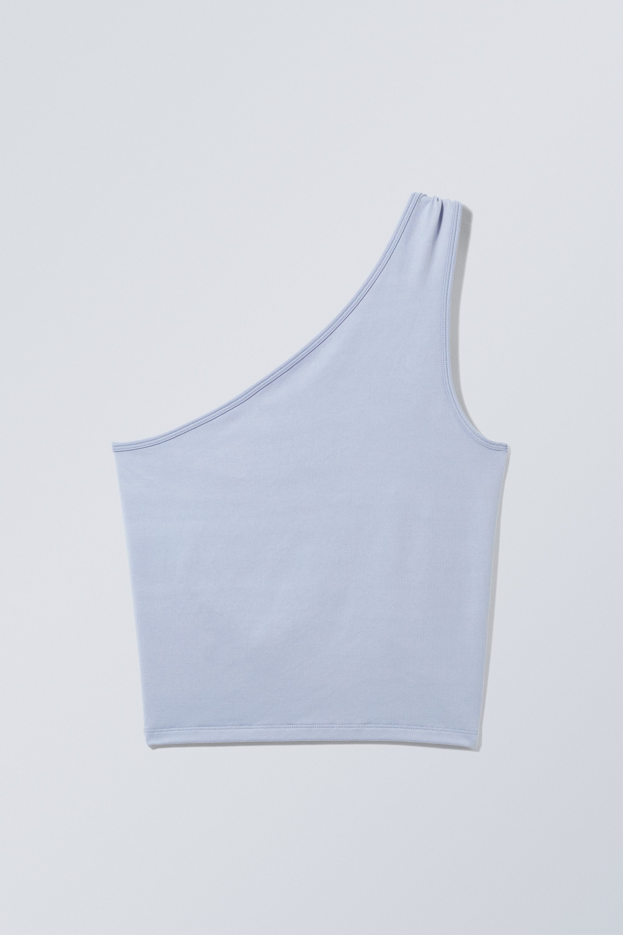 Dusty blue - Y2K One Shoulder Top - 0