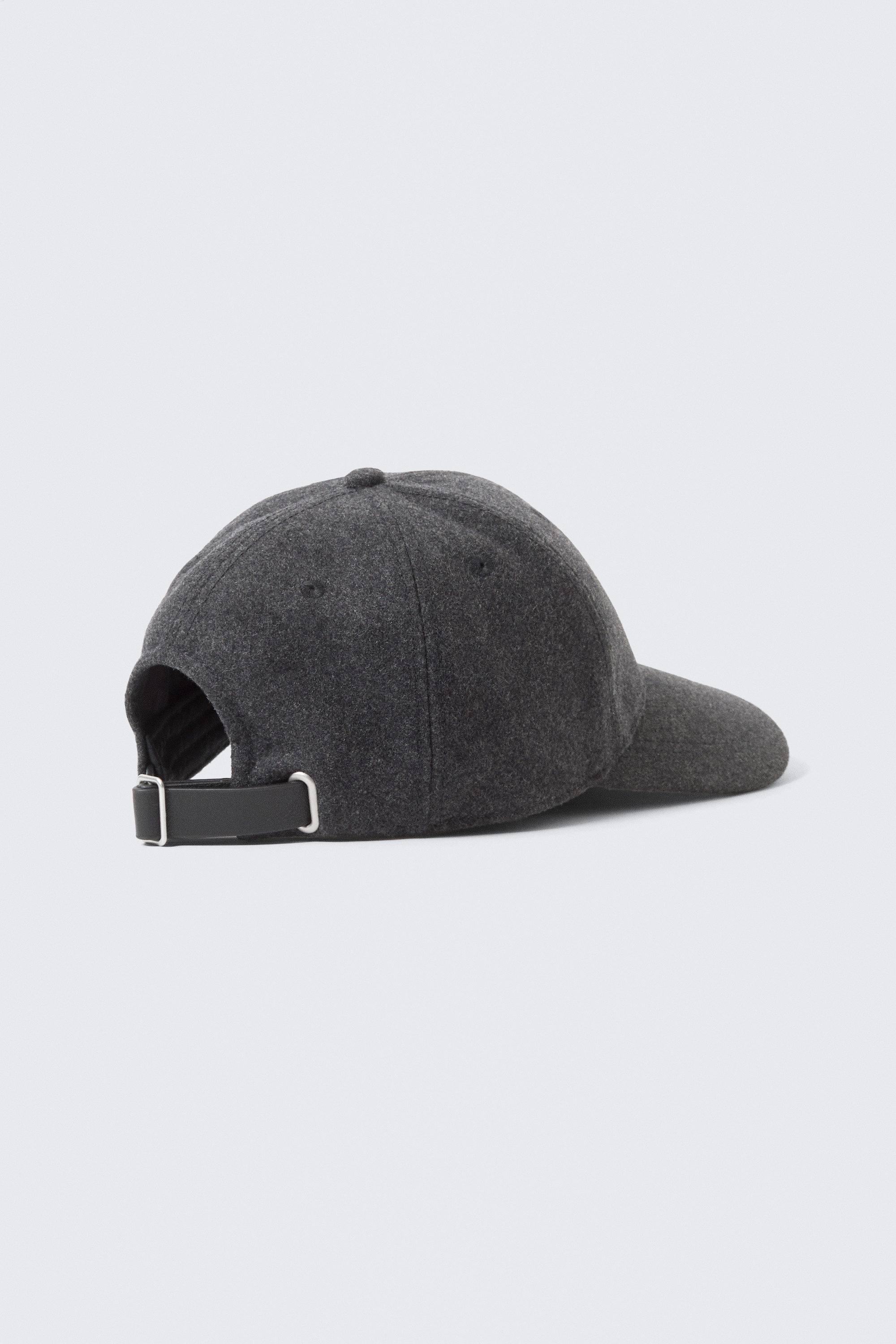 Dark Grey - Unisex Wool-Blend Baseball Cap - 2