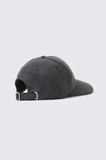 Dark Grey - Unisex Wool-Blend Baseball Cap - 1