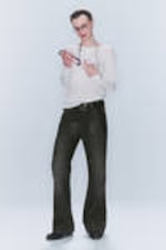 Chafe Black - Boo Bootleg Low Waist Regular Bootcut Jeans - 0