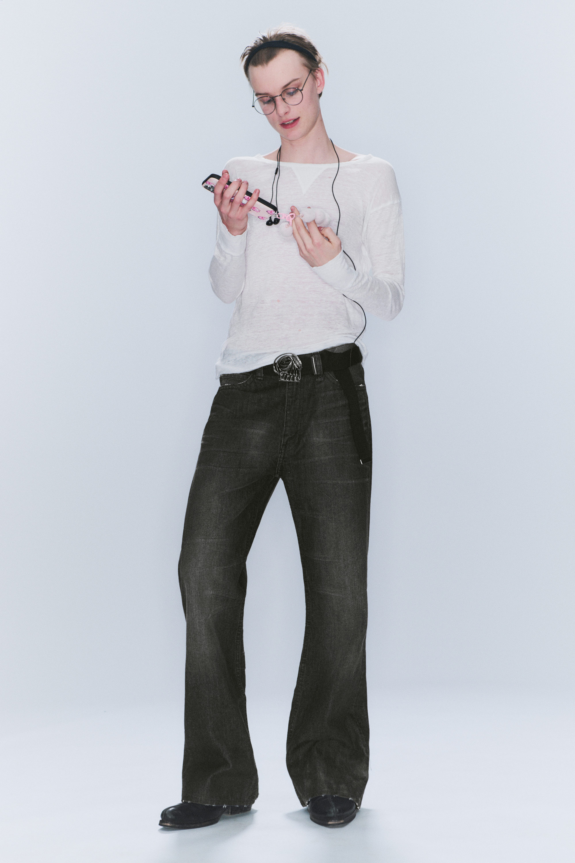 Chafe Black - Boo Bootleg Low Waist Regular Bootcut Jeans - 1