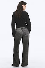 Redondo Black - Svart - Ample jeans med lavt liv, vide ben og løs passform - 5
