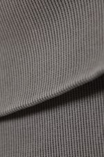 Grey - Folded Ribbed Cotton Hot Pants - 1