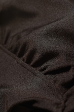 Dark Brown - Turn Halter Bikini Top - 2