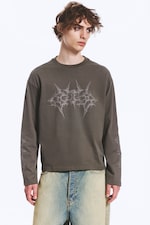 Dark Mole - Imprimé - T-shirt carré graphique à manches longues Great - 0