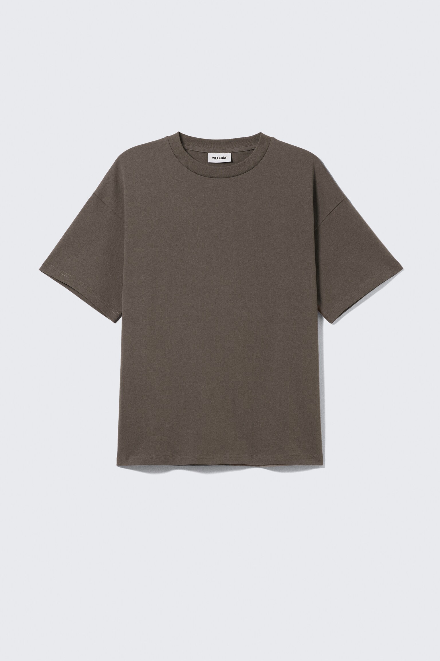 Kastiges T-Shirt - Dunkelbraun/Weiß/Schwarz/Dunkles Marineblau/Dunkelblau/Hellgrau/Khaki/Hellgrau meliert/Dunkelgrau/Dunkelgrün/Helles Taubenblau - 2
