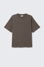 Dark Brown - Loose Boxy T-shirt - 3