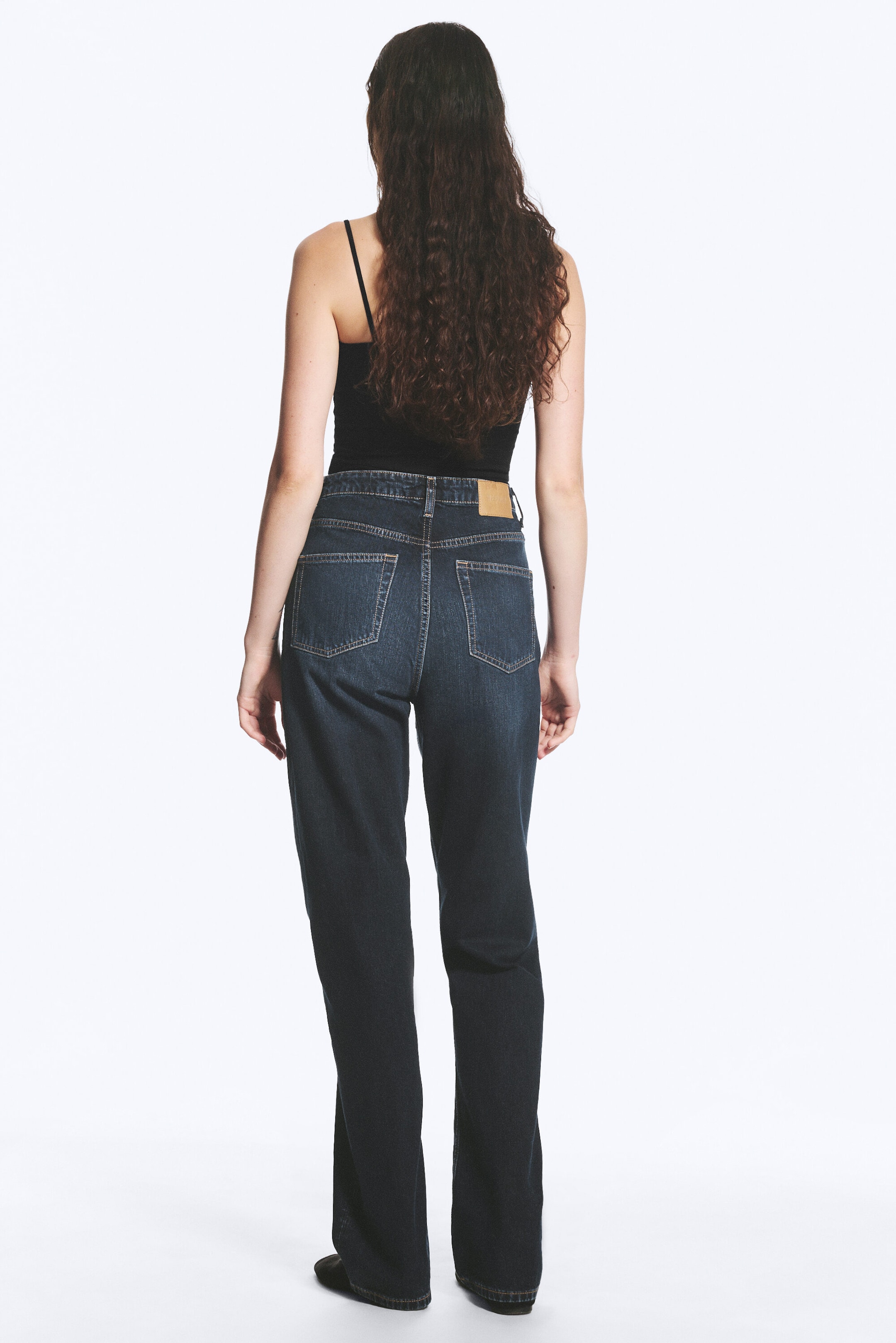 Angel Blue - Mørk Blå - Rowe normal jeans med superhøyt liv og rette ben - 3