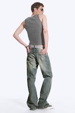 Hazy Blue - Bleu moyen - Jean bootcut regular taille basse Boo Bootleg - 1