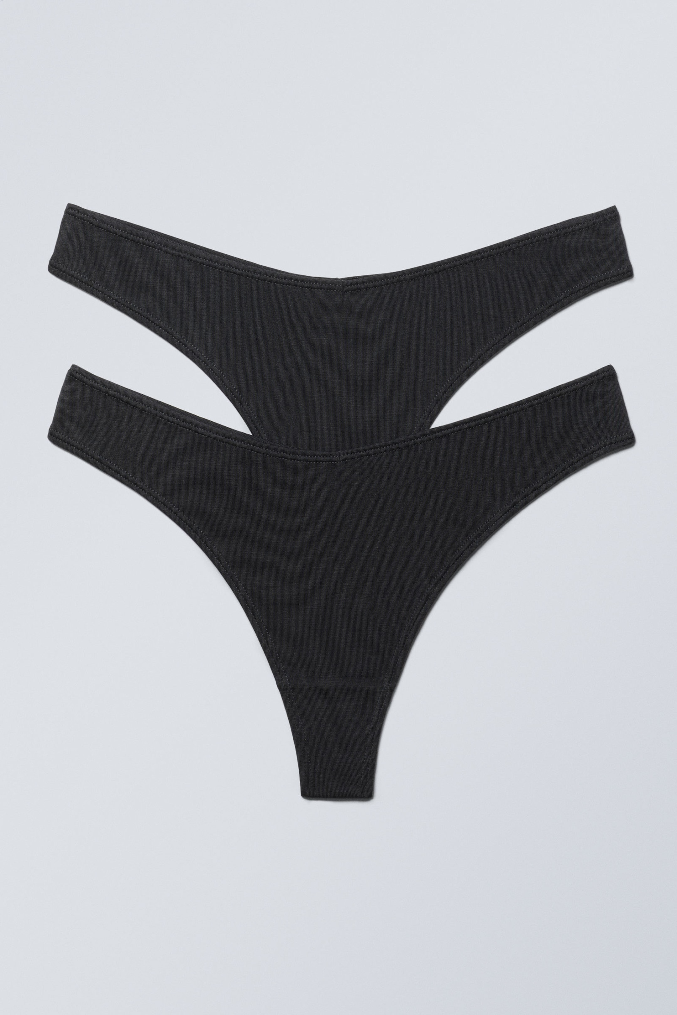 #272628 - 2-pack Low Waist Modal Thongs - 1