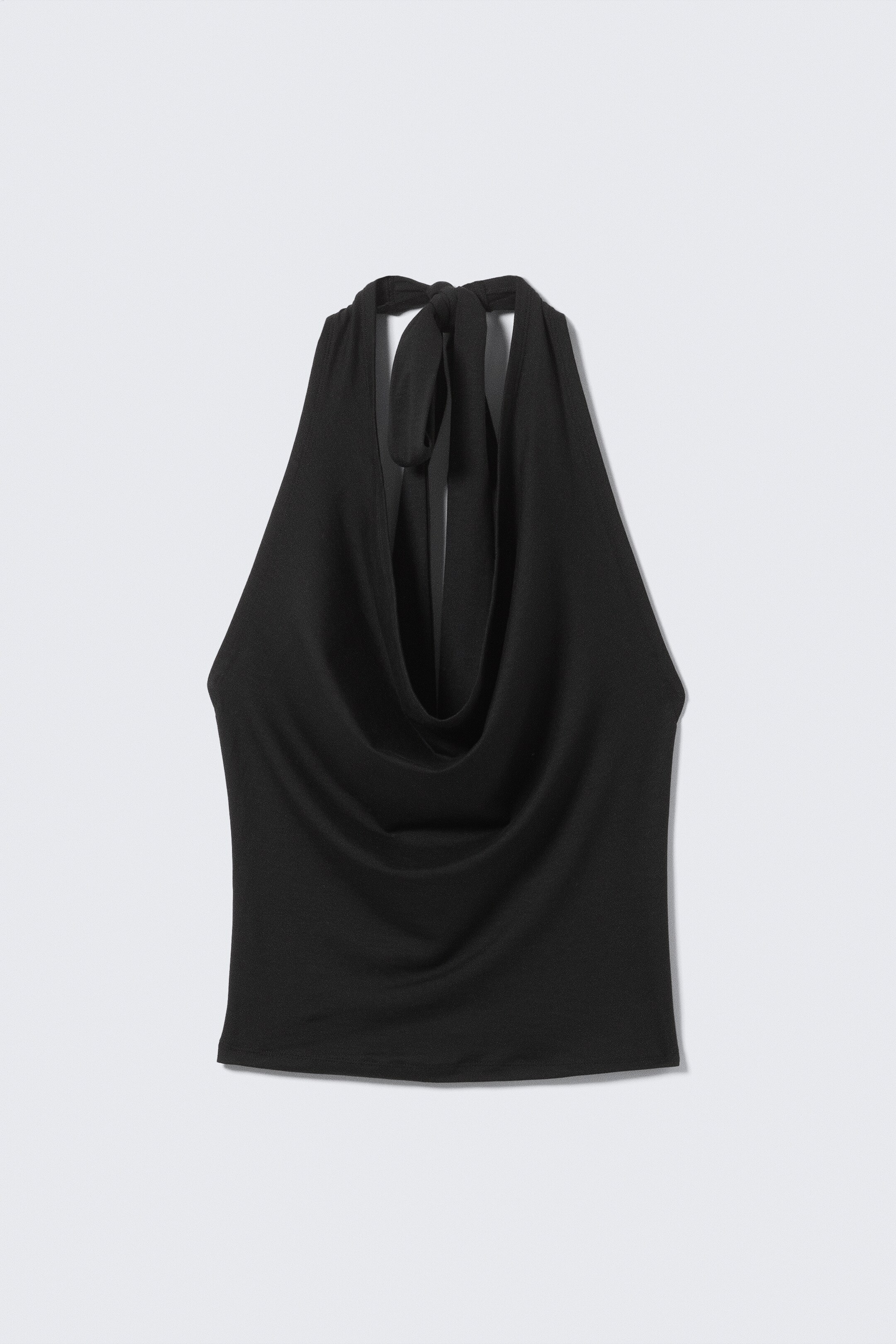 Zobrazit větší obrázek: Vodopádový halter top - Black - ŽENY | H&M CZ 5