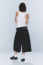 Washed Black - CM x LB Dunno Washed Black Unisex Carpenter Jorts - 5