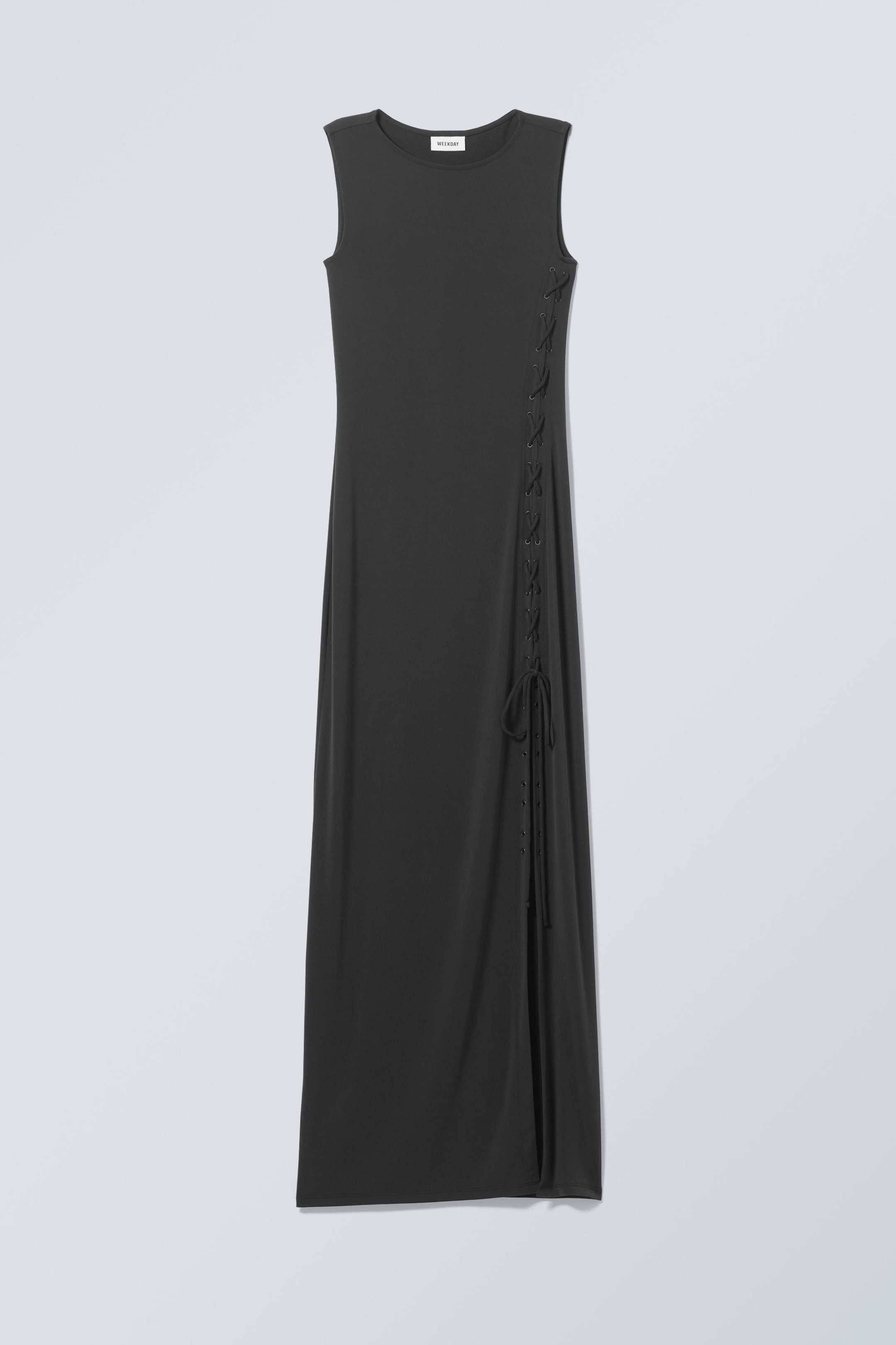 Schwarz - Langes Kleid zum Schnüren Ira - 0