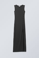 Schwarz - Langes Kleid zum Schnüren Ira - 0