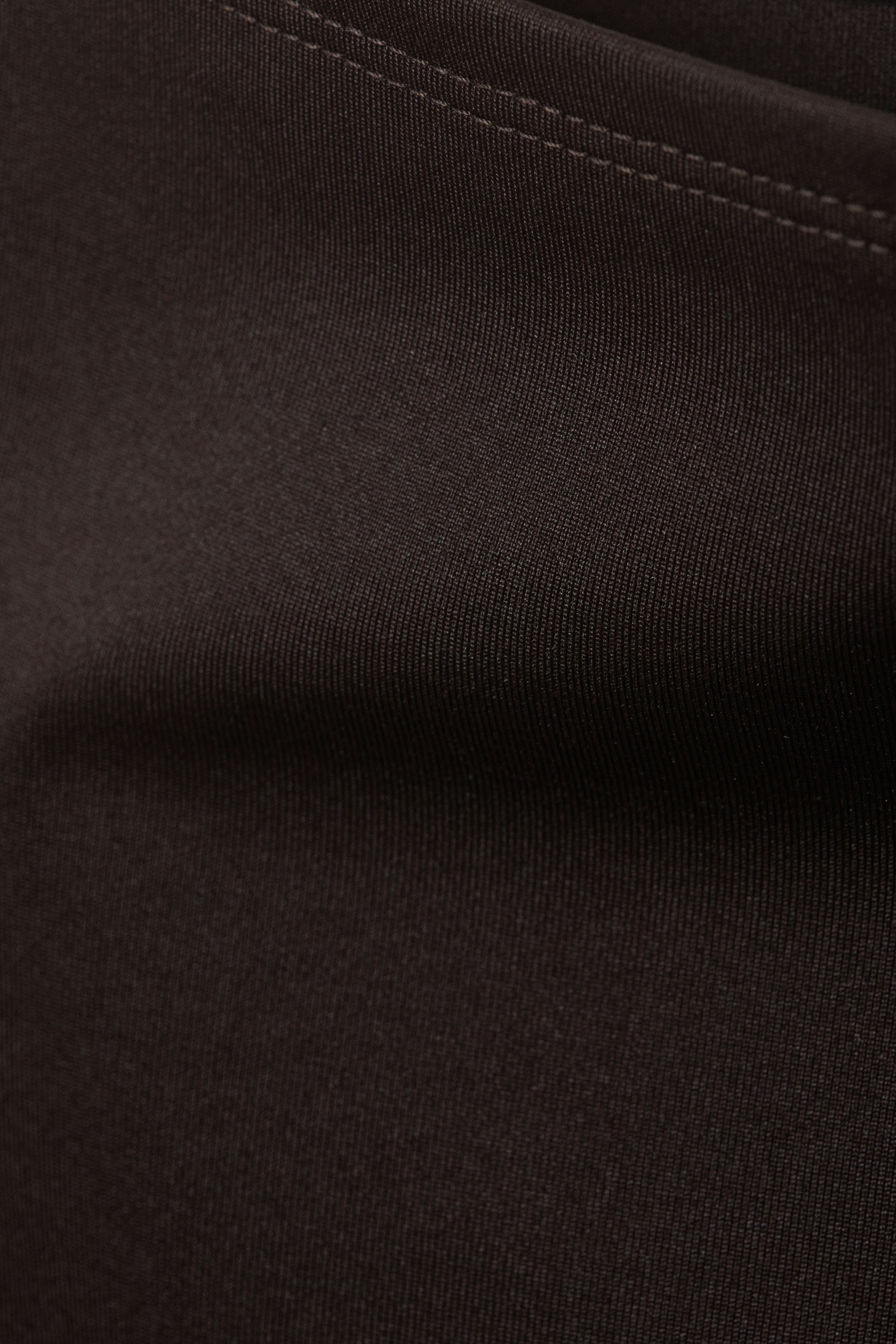 Dark Brown - Annie Sleeveless Boat-Neck Top - 2