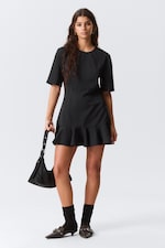 Schwarz - Fit-and-Flare-Minikleid - 1