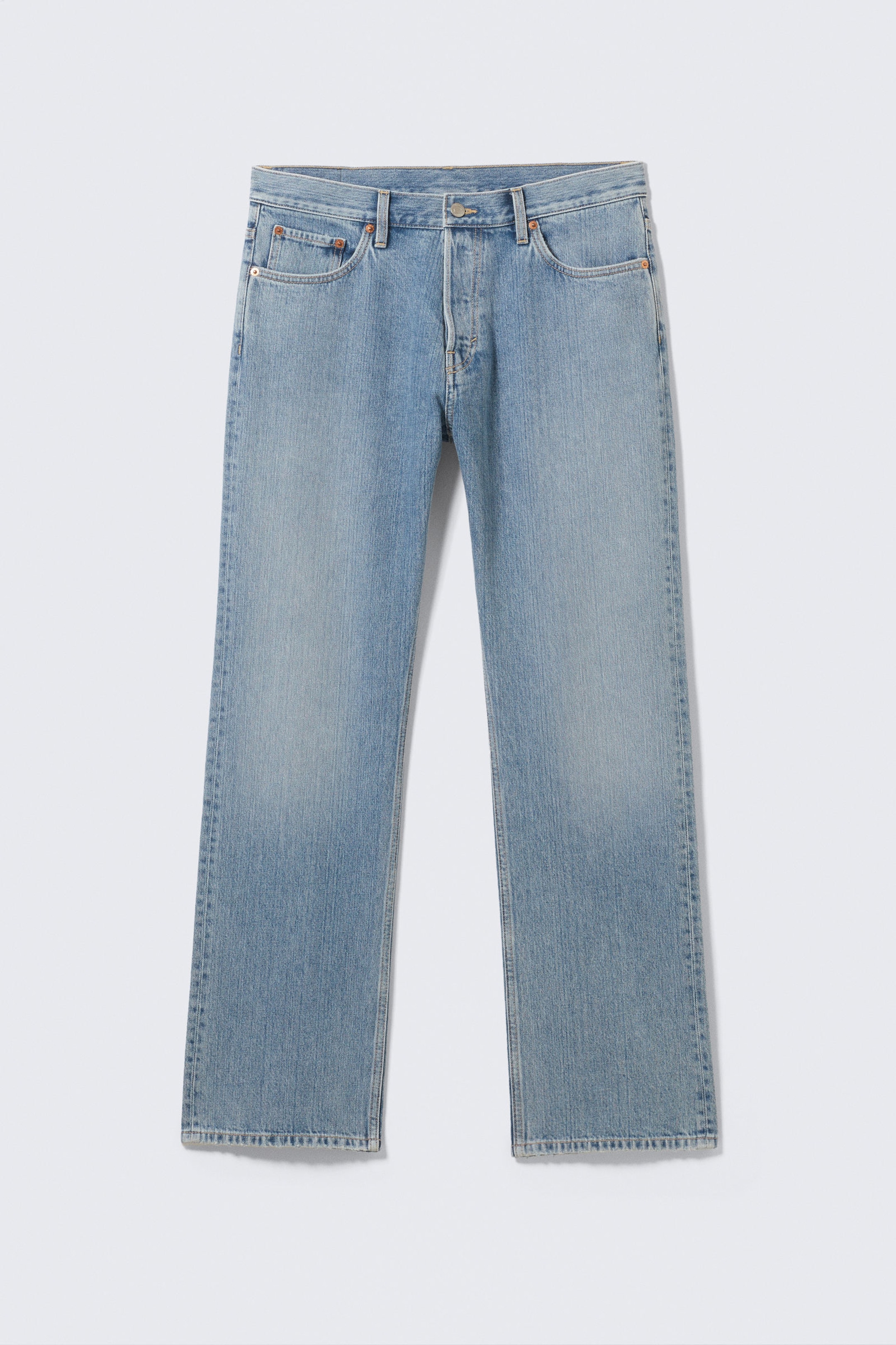 Blue Fade - Mittelblau - Meteor Low Rise Relaxed Straight Leg Jeans - 5
