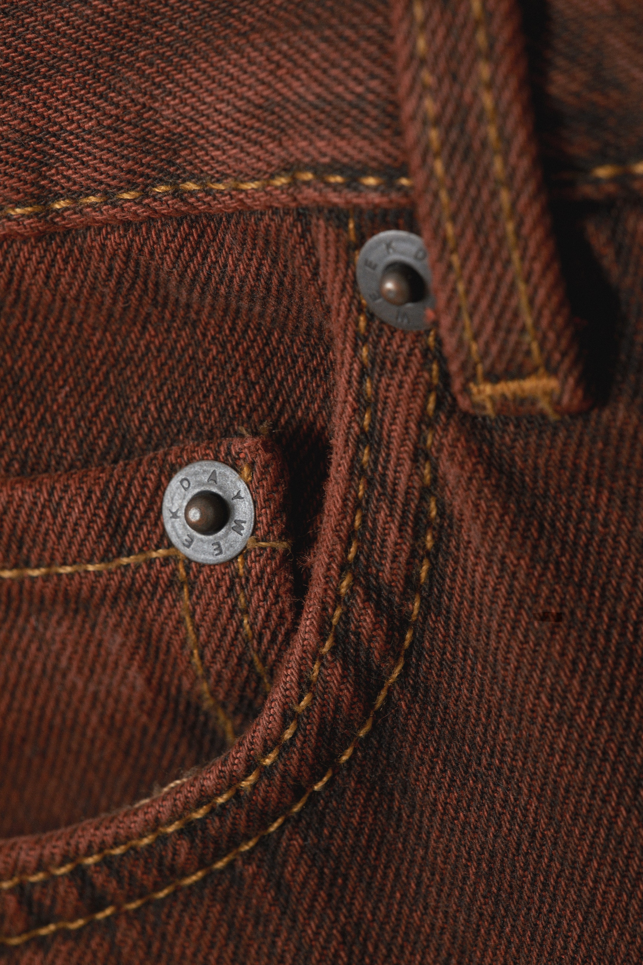 Rusty Red - Grove Low Baggy Flared Jeans - 1