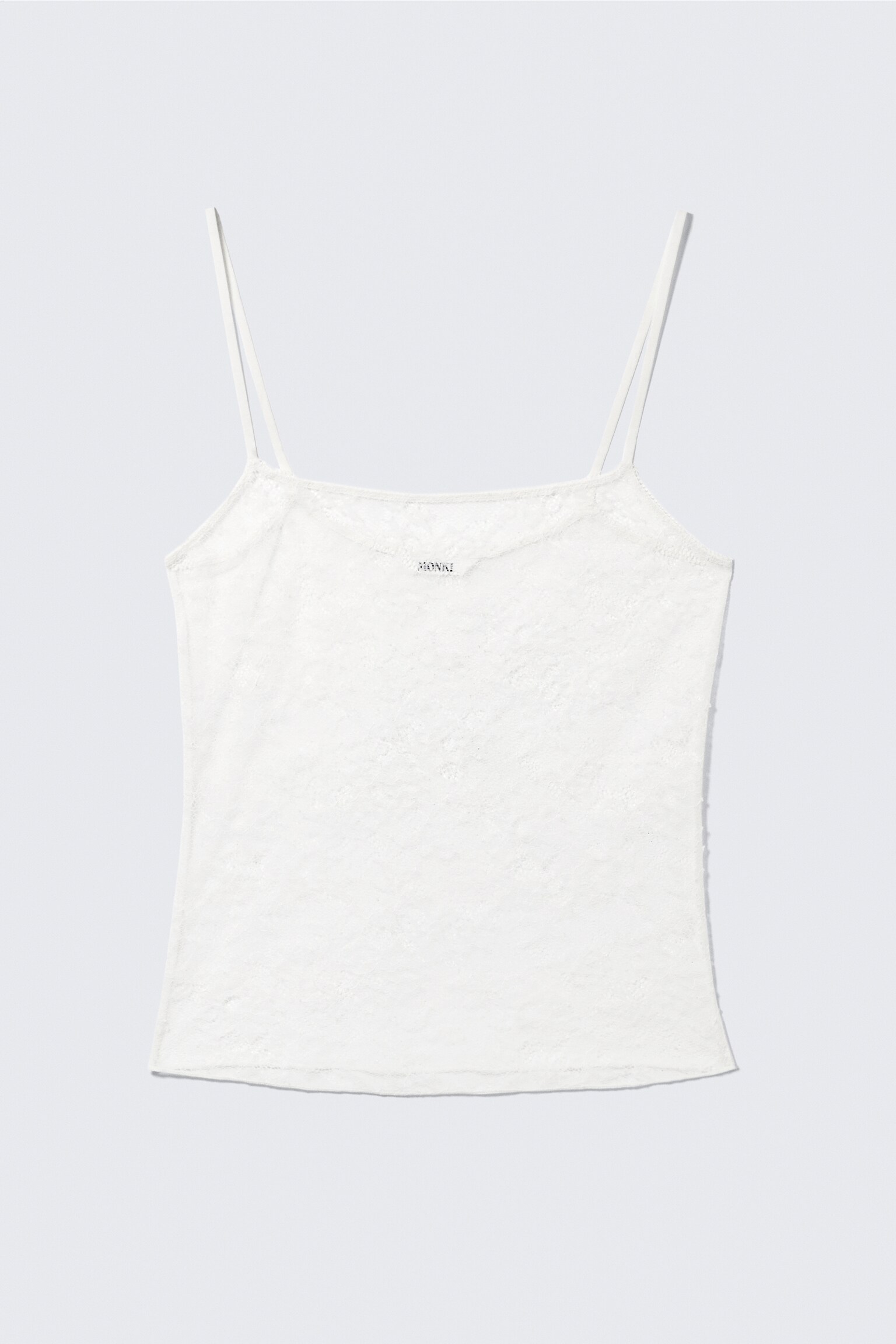 Lace Pyjama Cami Top - Hvid - 2