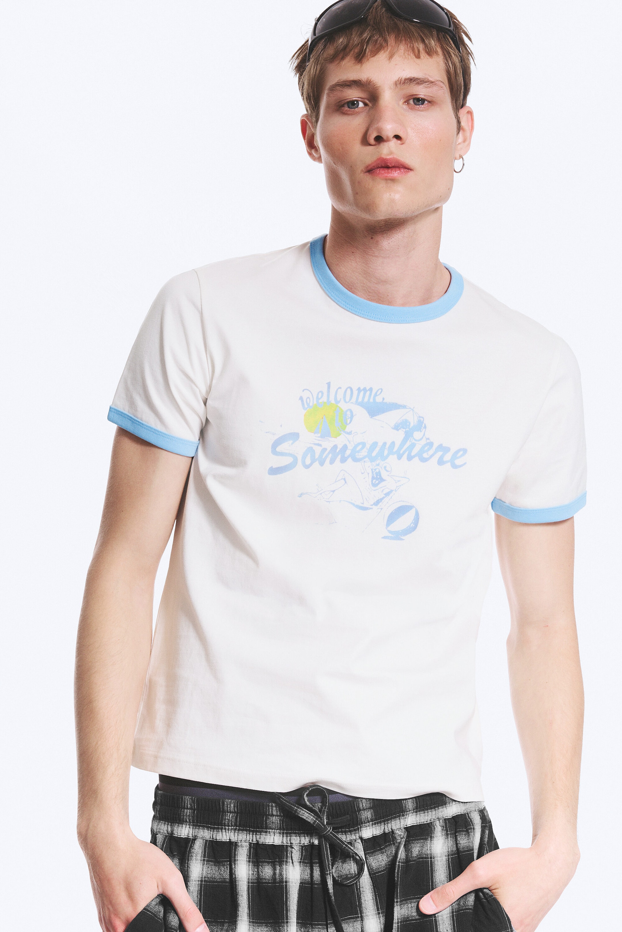 White - Welcome to Somewhere - Graphic T-shirt - 1