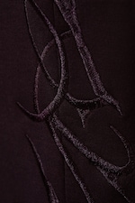 Violet foncé - Brodé - Pantalon de survêtement ample graphique - 5