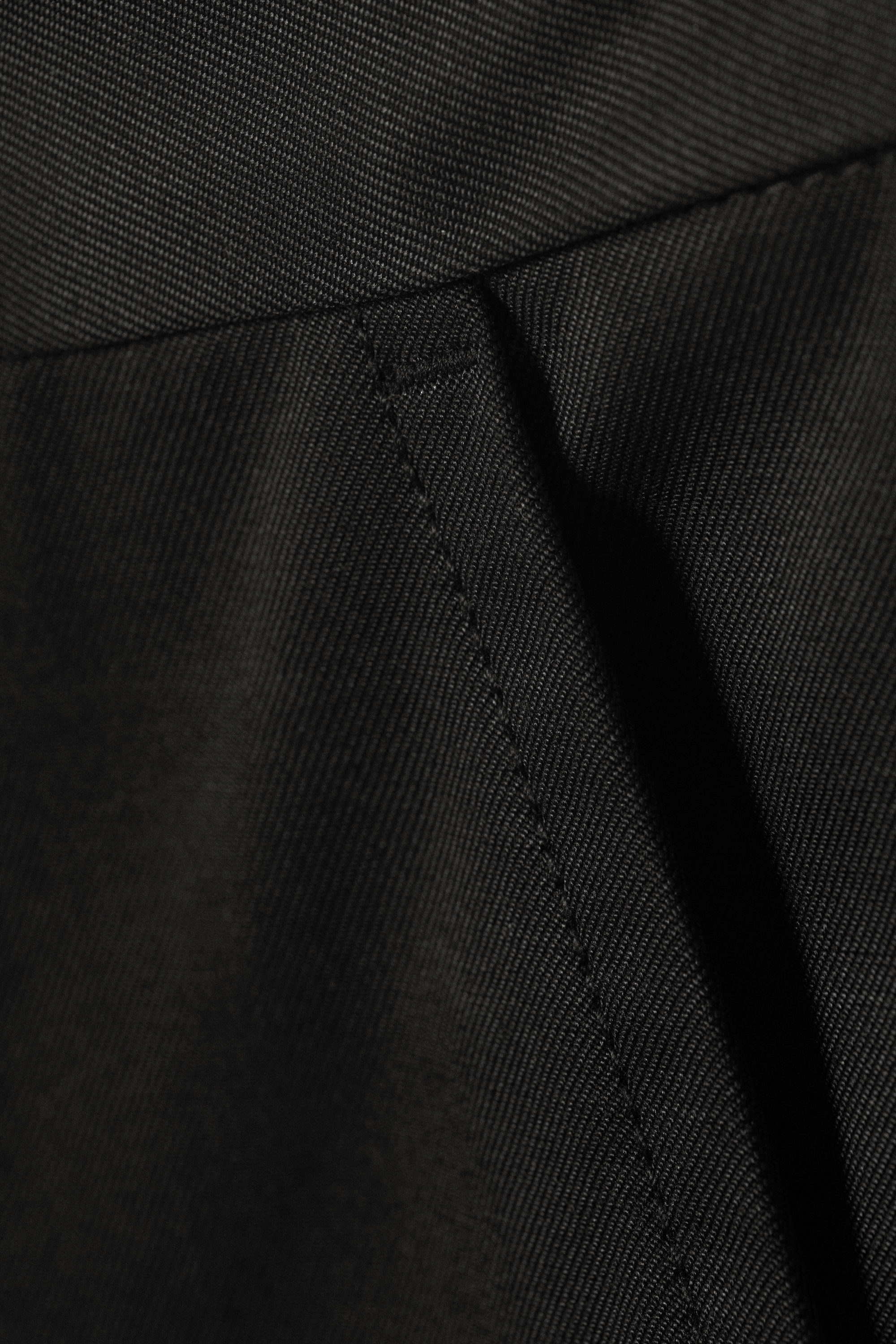 Black - Loose Fit Twill Chino Trousers - 2