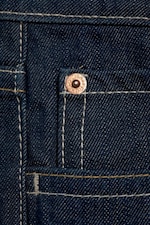 Blue Rinse - Dunkelblau - Messy Low Rise Regular Straight Jeans - 1