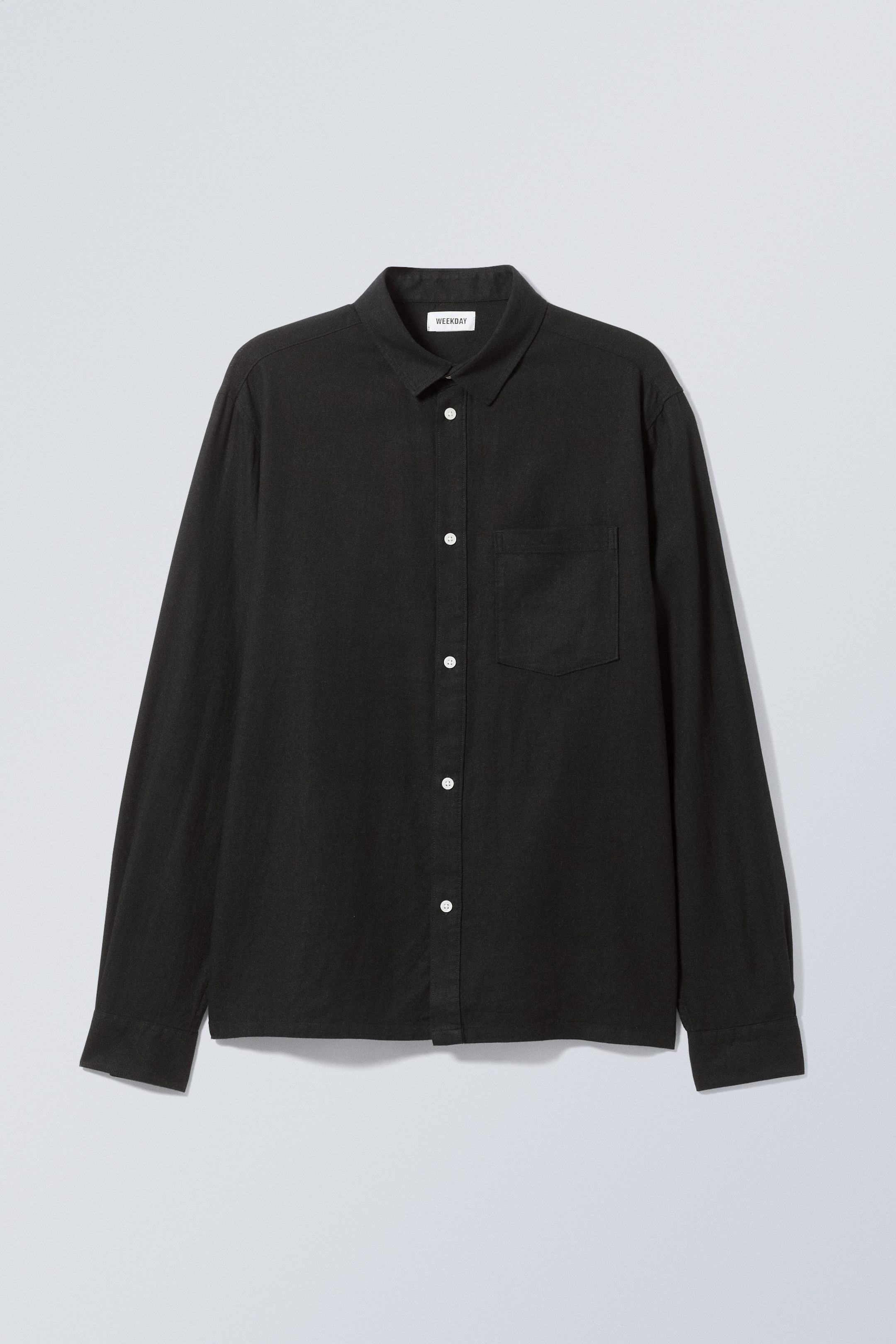 Black - Wise Linen Shirt - 0