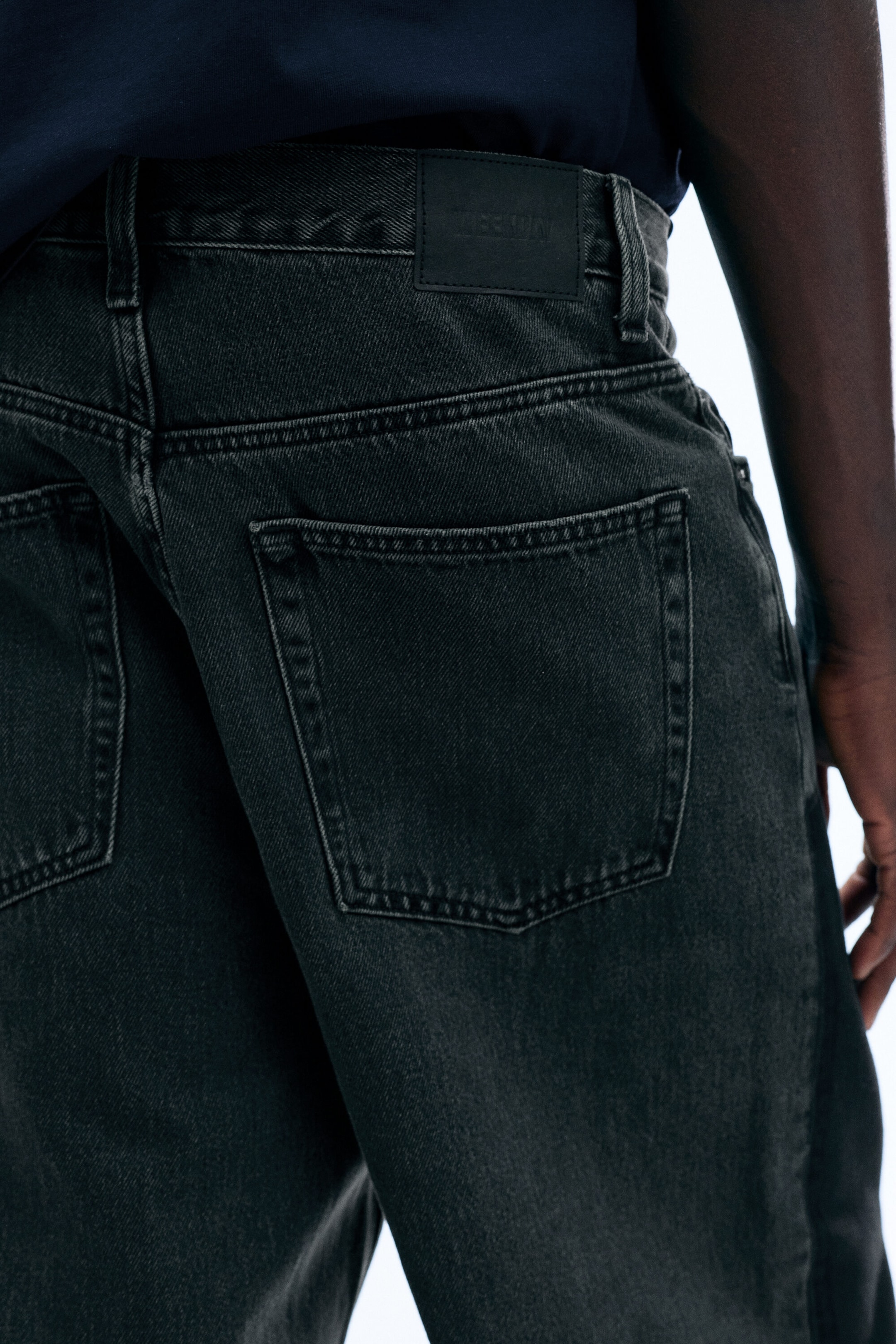 Eulogy Black - Black - Astro Loose Baggy Carpenter Jeans - 3