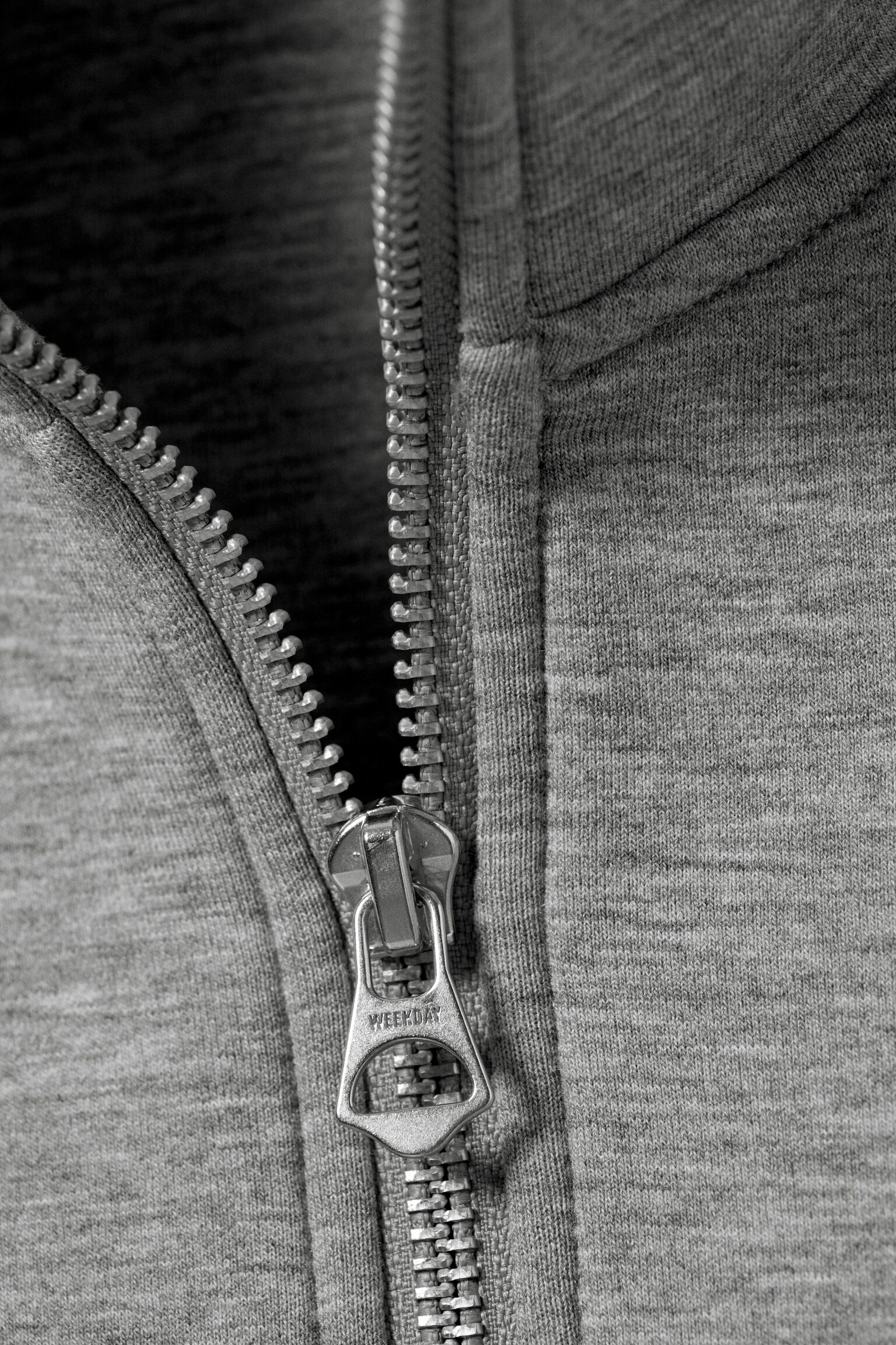 Simon Scuba Zip Sweatshirt - Grey Melange - 6