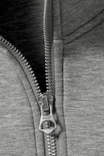 Grau meliert - Simon - Scuba-Sweatshirt mit Reißverschluss - 5