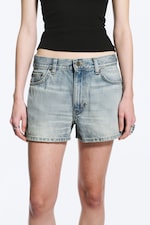 Port Blue - Bleu clair - Duchess Short en jean taille basse - 1