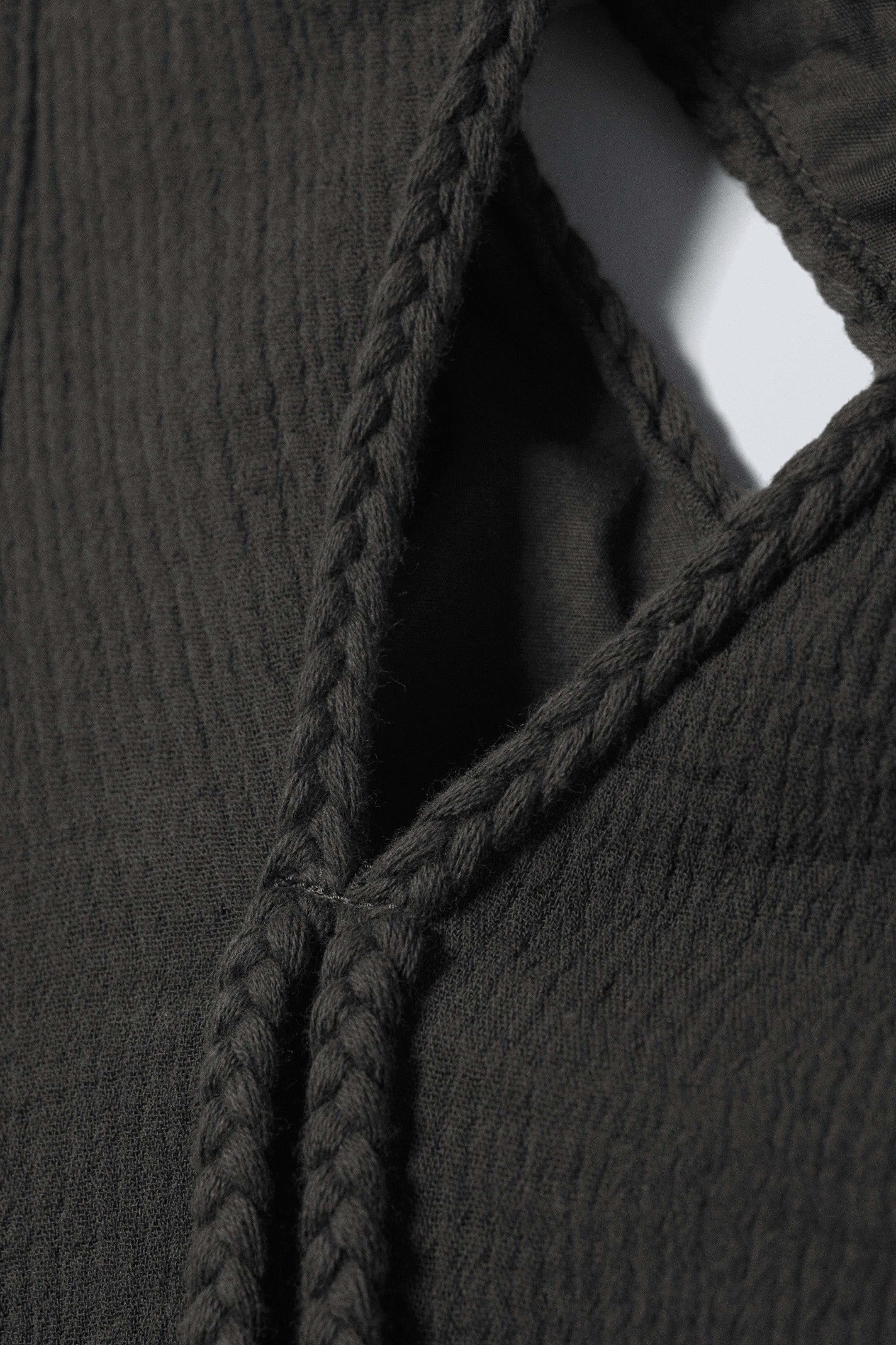 Dark Grey - Braided Cut-Out Maxi Dress - 2