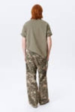 Dark Mole - Woodland Terrain - Relaxed Fit Graphic Twill Trousers - 4