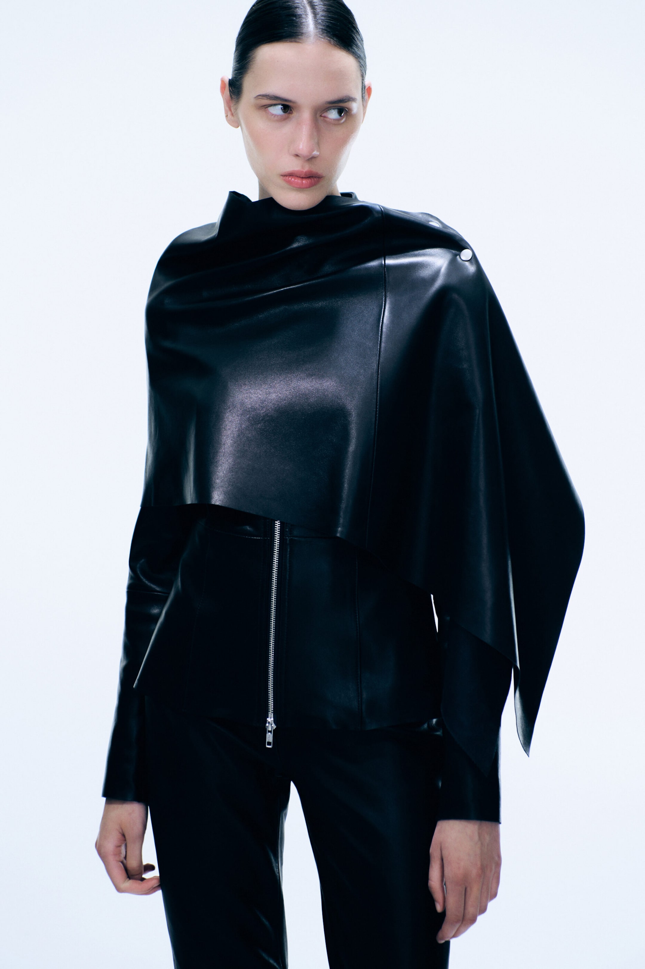 Black - Leather Jacket Wrap Combo - 2