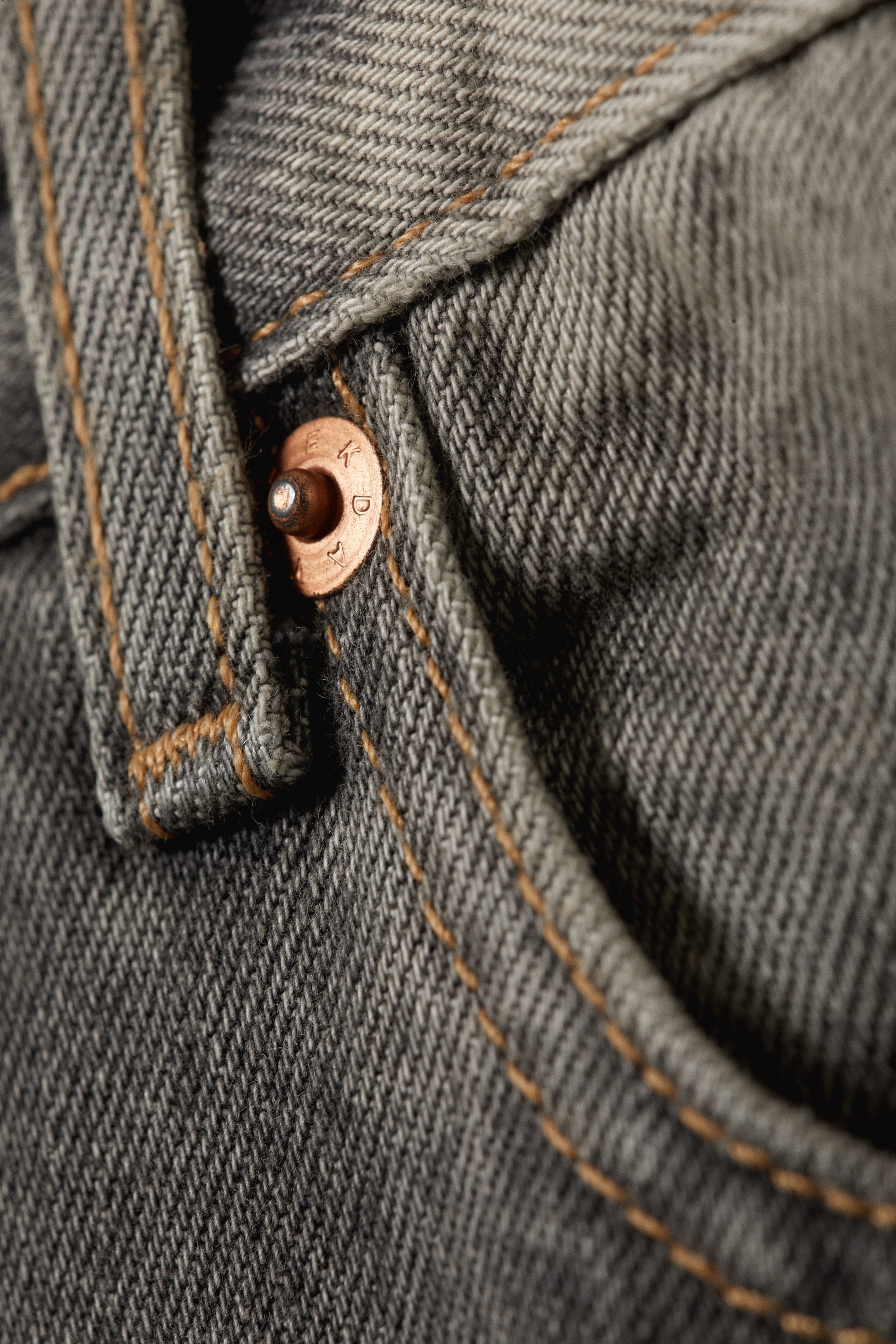 Canyon Grey - Medium Grey - Galaxy Mid Rise Loose Straight Leg Unisex Jeans - 6